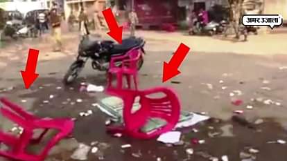 UTTAR PRADESH NAGAR NIKAY ELECTION BARABANKI POLICE LATHICHARGE