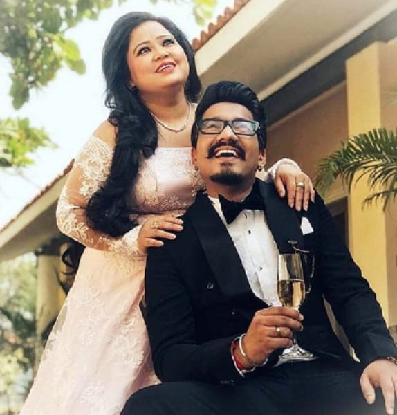 Comedy queen Bharti Singh looking stunning at her bangle ceremony