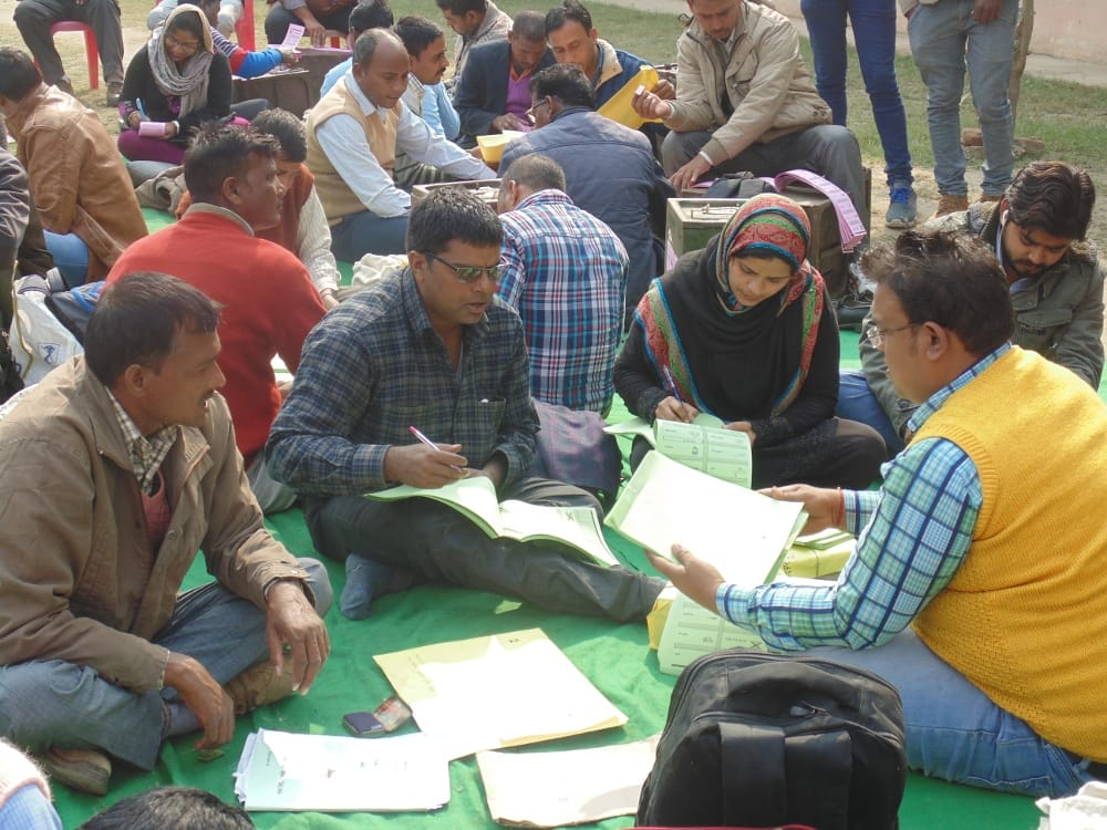 Employees on booths, voting today