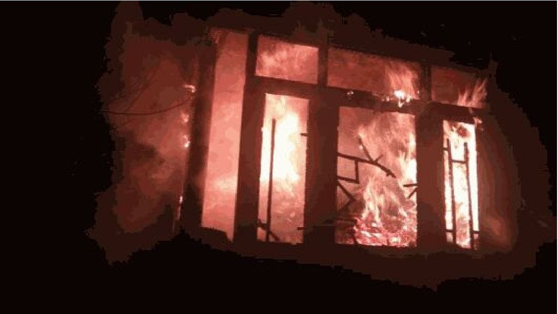 BJP LEADER HOUSE SET ON FIRE IN SOPORE
