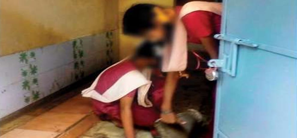 Tamil Nadu government school headmistress made to clean toilets by girls