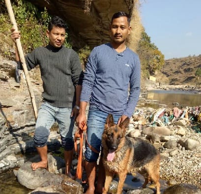 The body of the man missing from six days