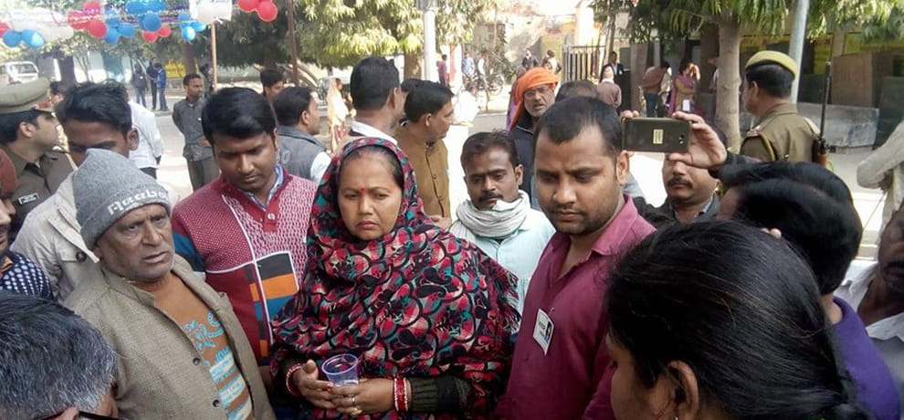 see up nikay chunav voting in pictures