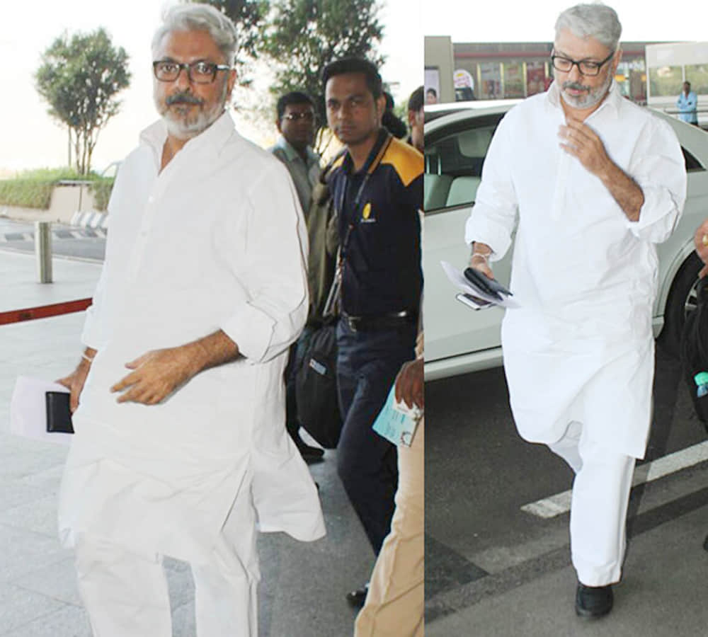 sanjay leela bhansali spoted at mumbai airport with tensed face