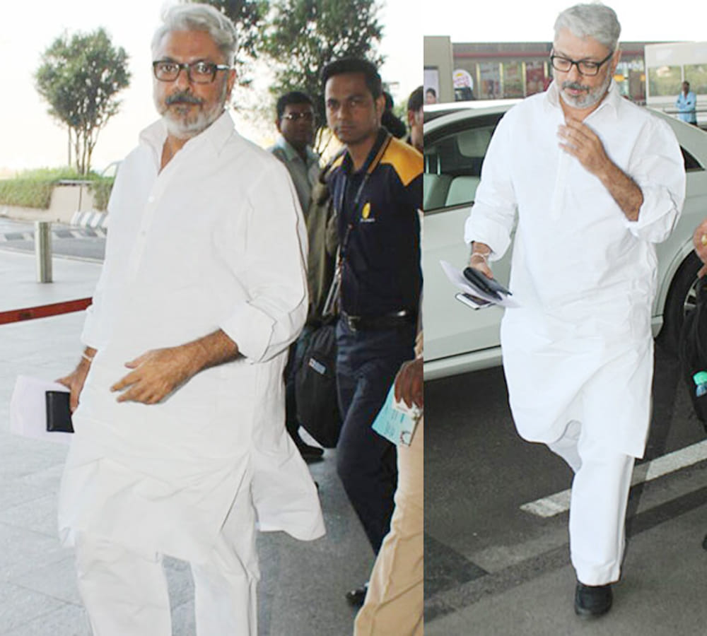 sanjay leela bhansali spoted at mumbai airport with tensed face