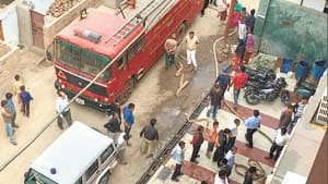 Fire at the hotel's kitchen