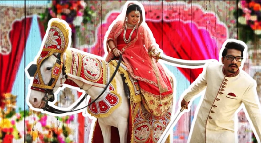 comedian bharti singh romantic love story, Bharti Singh and Harsh Limbachiyaa wedding