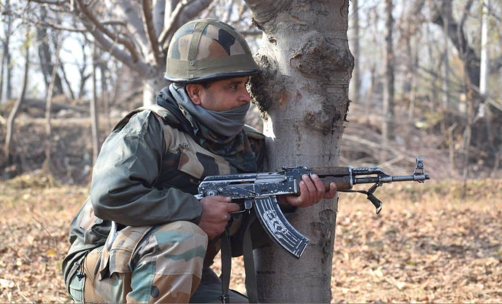 photo gallery of budgam encounter in kashmir