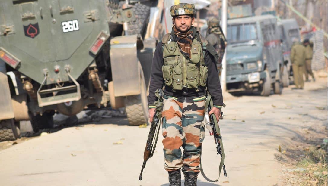 photo gallery of budgam encounter in kashmir
