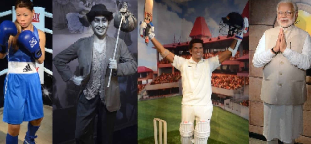 in Madame tussaud museum the wax figures wear designer clothes