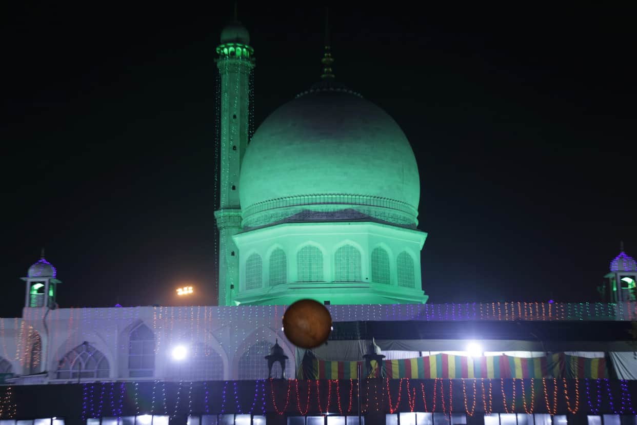 Celebration of Eid ul-milad ul Nabi, decorated in mosques