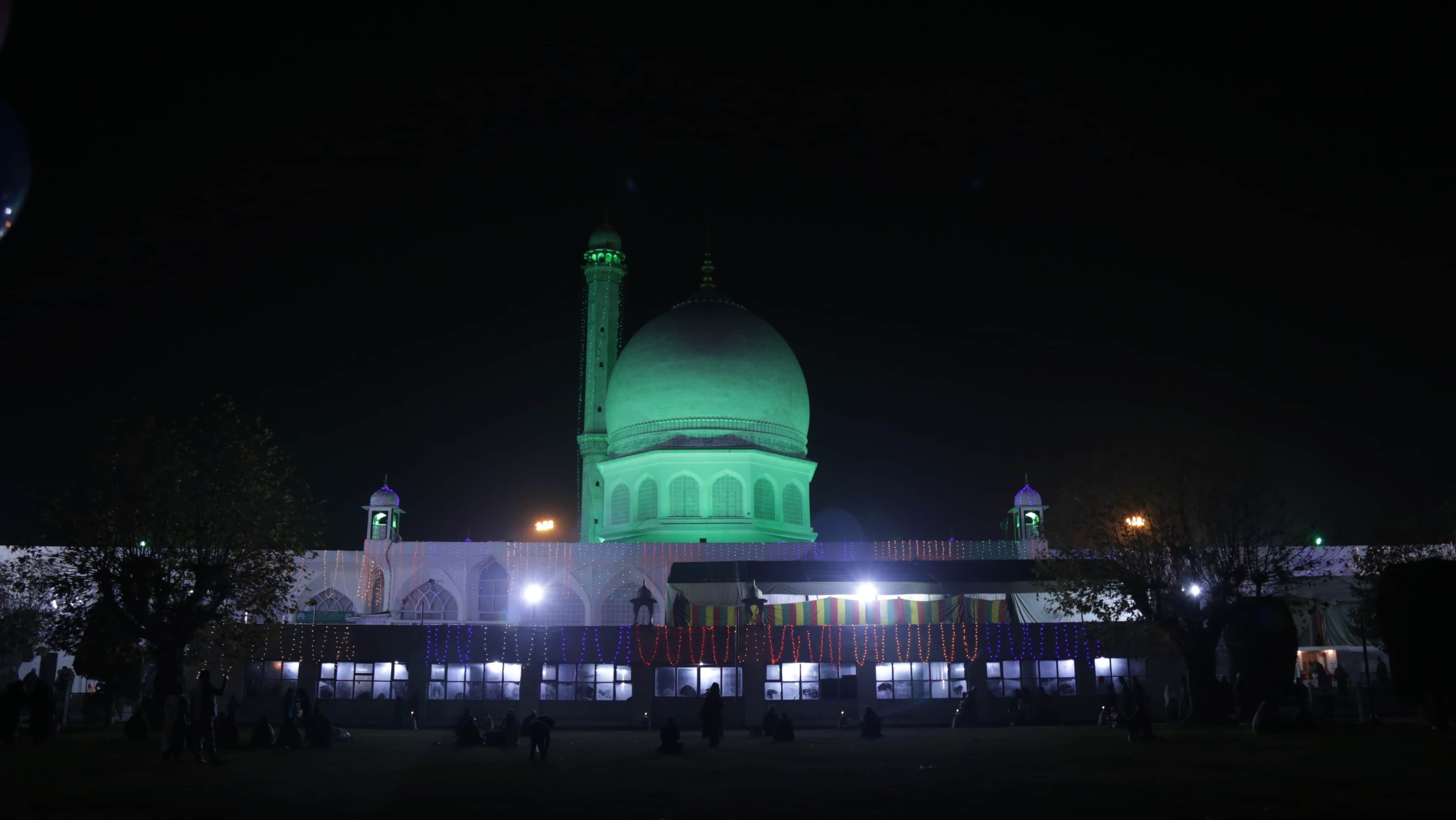 Celebration of Eid ul-milad ul Nabi, decorated in mosques