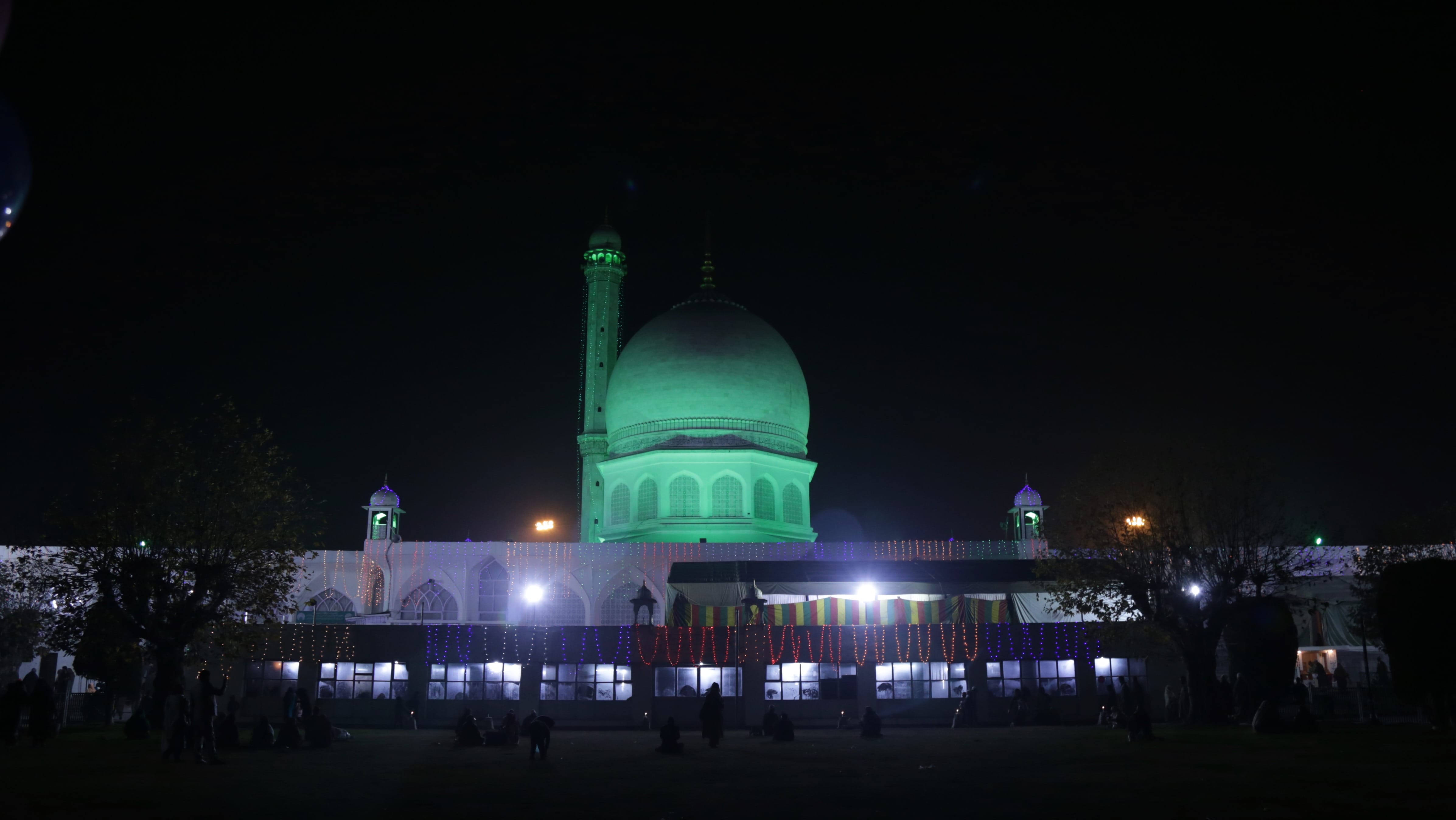 Celebration of Eid ul-milad ul Nabi, decorated in mosques