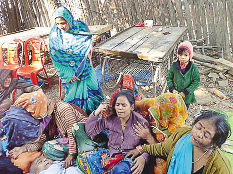 Elderly in died road accident, son injured