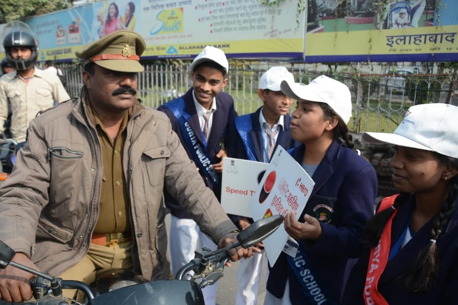 Traffic month in Lucknow.