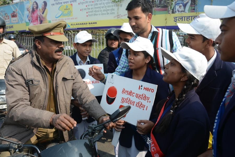 Traffic month in Lucknow.