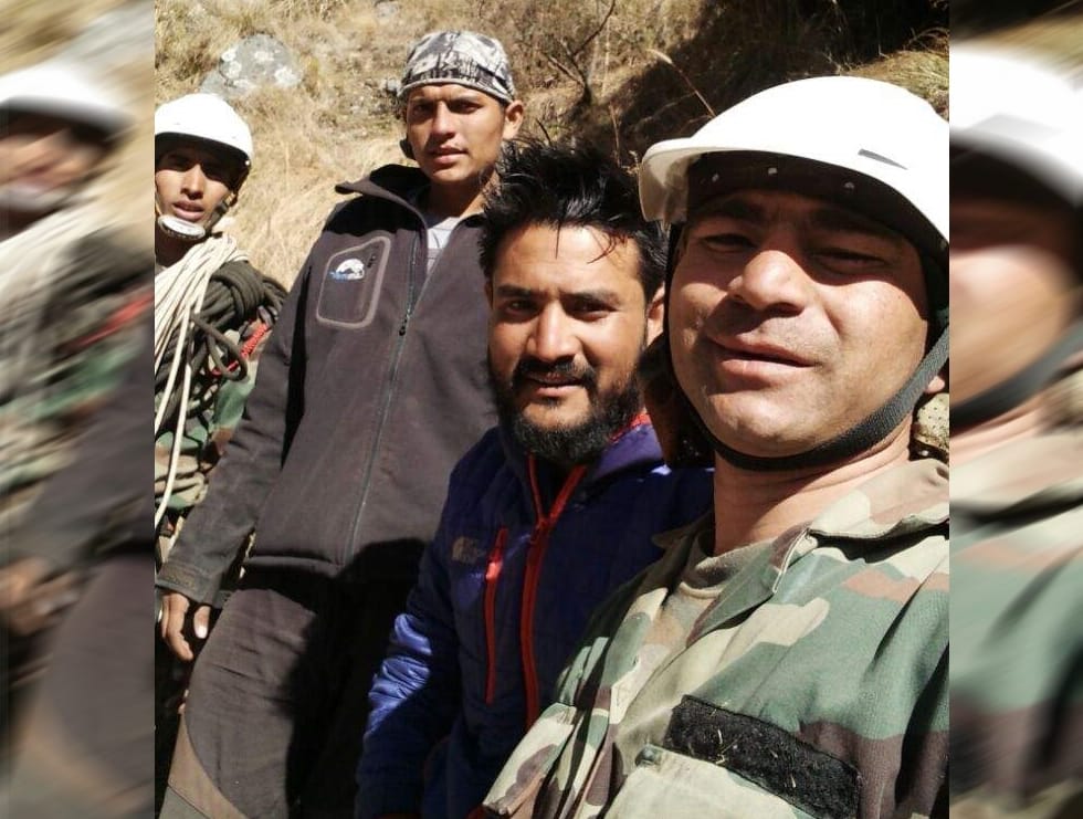 Army Secured removed to trapped Tracker on the hill