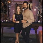hazel keech shared a photo on instagram with Yuvraj Singh on their first wedding anniversary