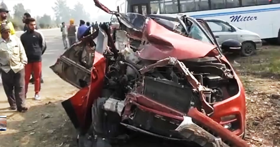 Son and Mother killed in a road accident near ludhiana