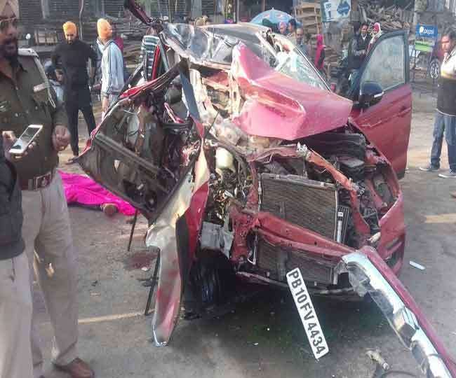 Son and Mother killed in a road accident near ludhiana