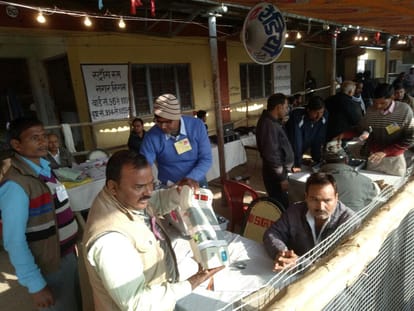 counting for municipal poll in agra