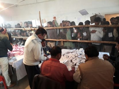 counting for municipal poll in firozabad