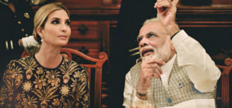 CCTV footage of hyderabad Hotel aired lived where PM modi and Ivanka was had dinner 