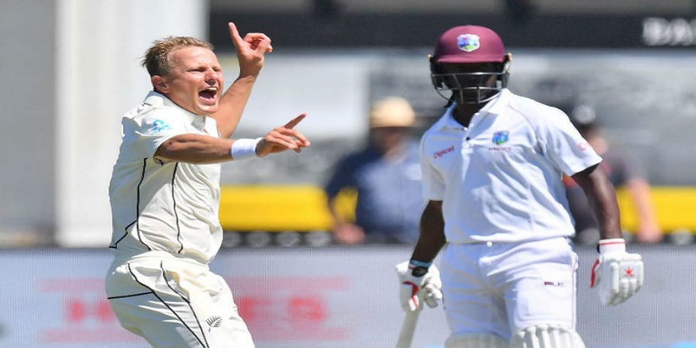 west indies all out for 134 against new zealand in first test