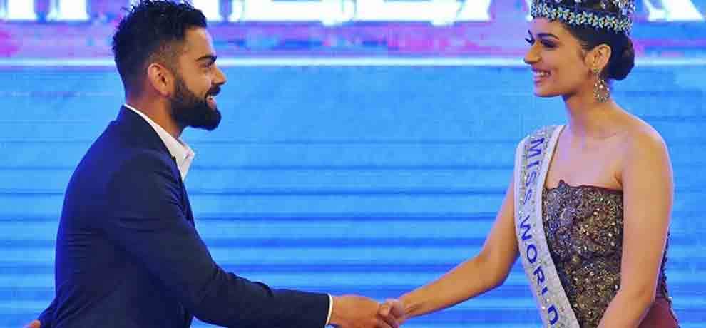Miss World 2017 Manushi Chillar asked interesting question to Virat Kohli 