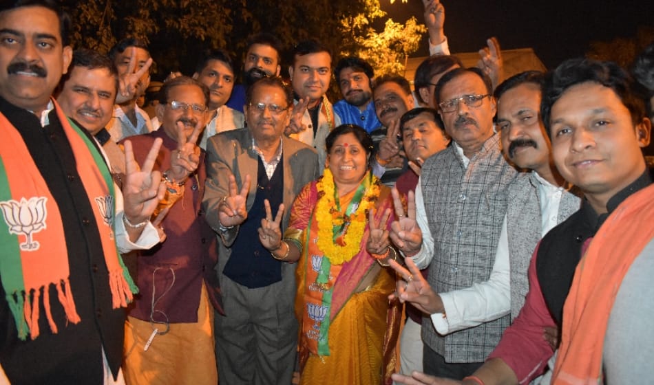 new ghaziabad mayor asha sharma breaks law after winning election carried out rally