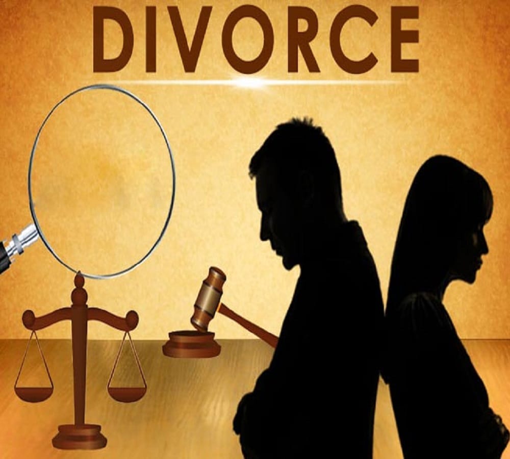 What did husband with the undergarment wife contemplates of divorce