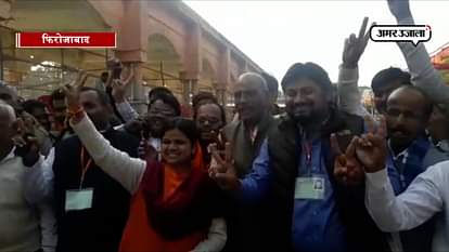 FIROZABAD BJP MAYOR CANDIDATE NUTAN RATHORE WINS