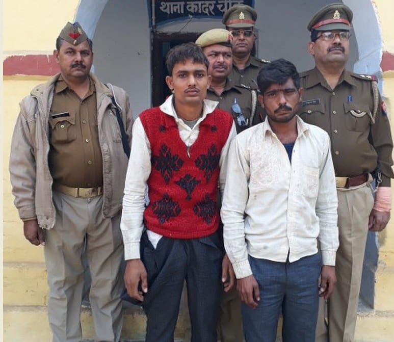 कादरचौक पुलिस ने पकड़ा उसहैत से लूटा ट्रैक्टर