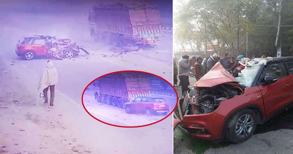 Mother son die in road accident near Doraha of Ludhiana