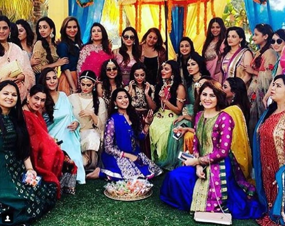 Pictures Of Aashka Goradia And   Brent Goble Mehendi And Sangeet Ceremony