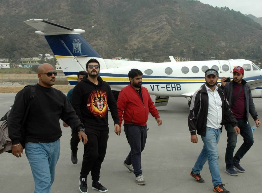 actor Arjun kapoor reached in uttarakhand.
