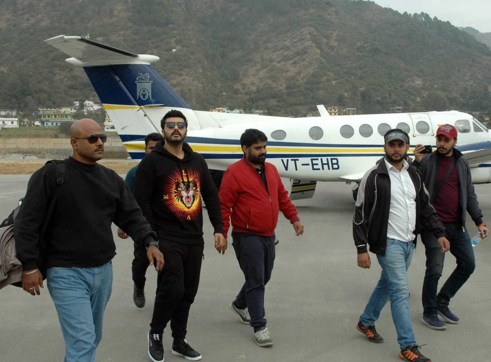 actor Arjun kapoor reached in uttarakhand.