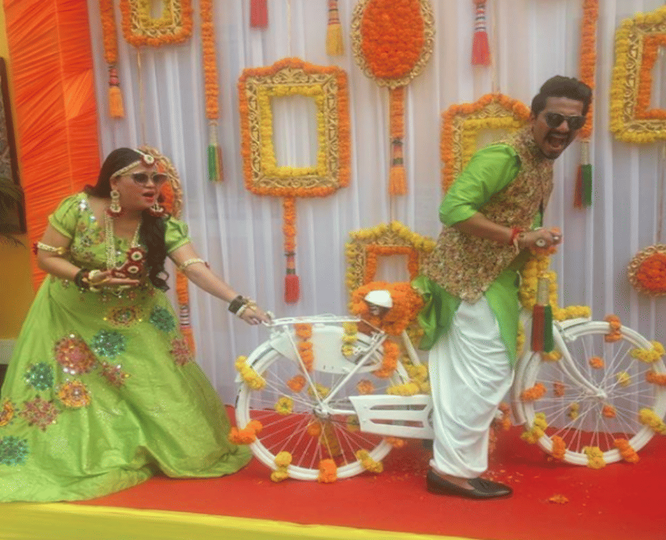 bharti singh and haarsh limbachiyaa cocktail party and mehndi rasam