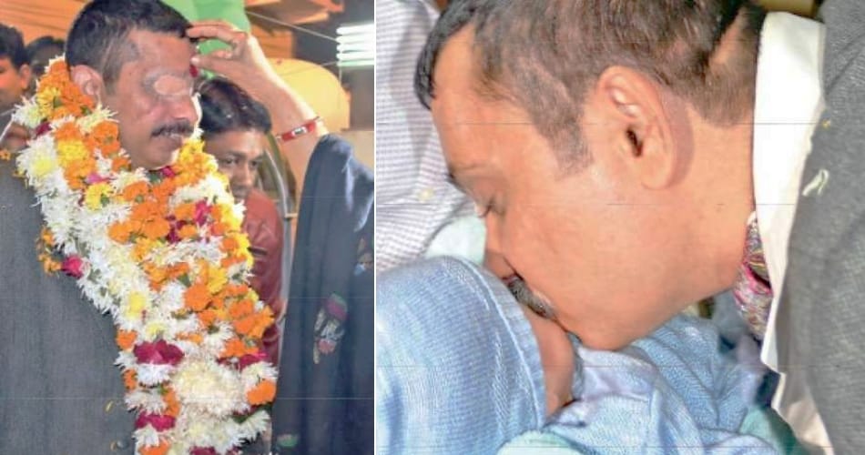 CRPF commandant Chetan Cheetah reached home