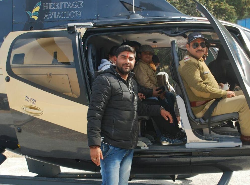 Helicopter service start in Mussoorie