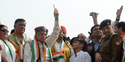 150 feet high national flag hoisted in Industrial city kanpur