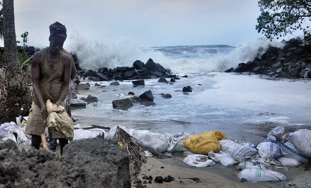 cyclone Ockhi, in  Kerala, Tamilnadu and Lakshadweep