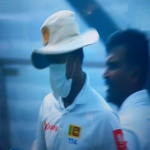 india vs sri lanka third test stop several time due to smog