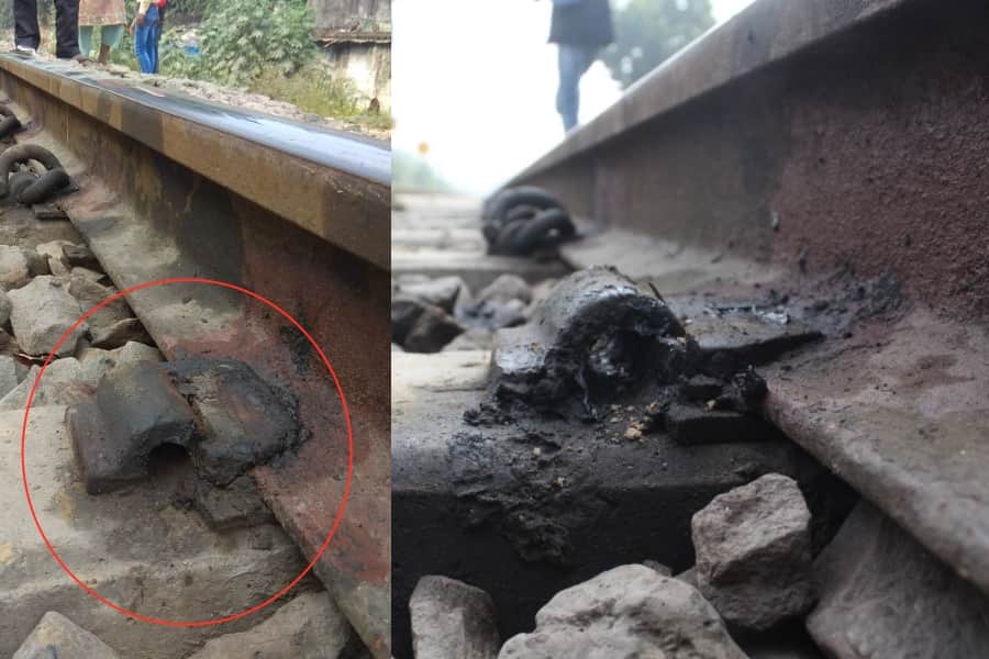 Conspiracy of the big rail accident failed in lucknow