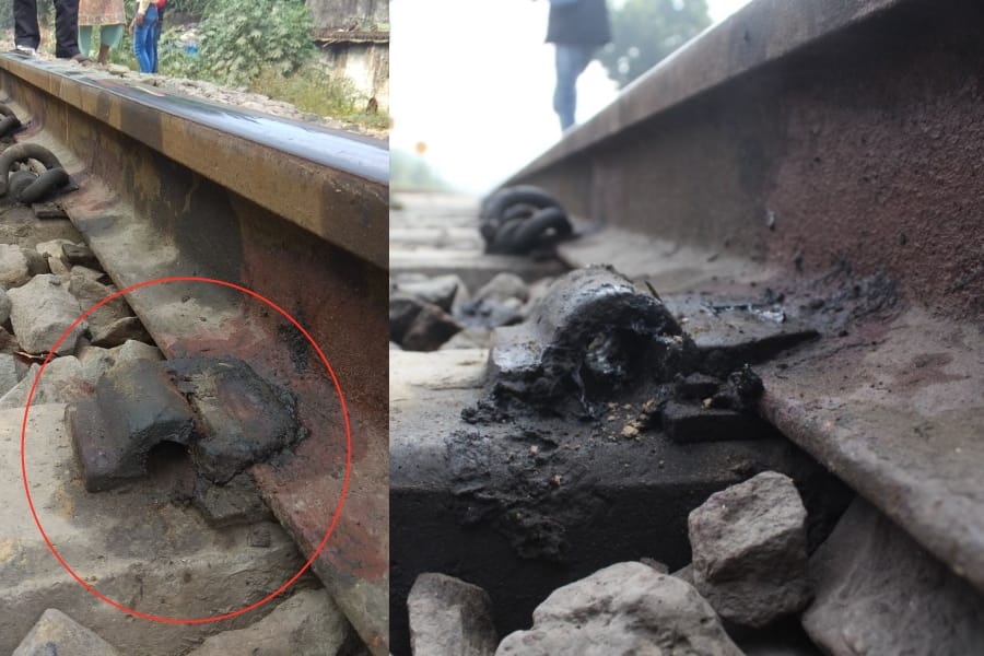 Conspiracy of the big rail accident failed in lucknow