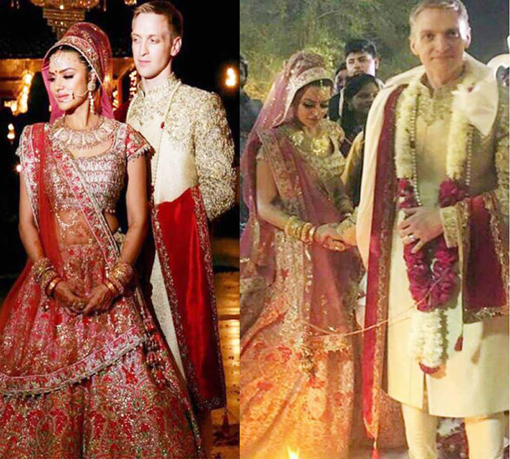 Aashka Goradia and Brent Goble got married in Ahmedabad