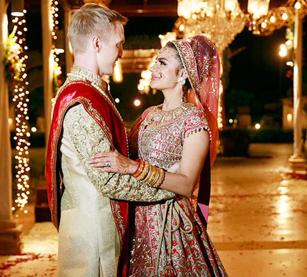 Aashka Goradia and Brent Goble got married in Ahmedabad