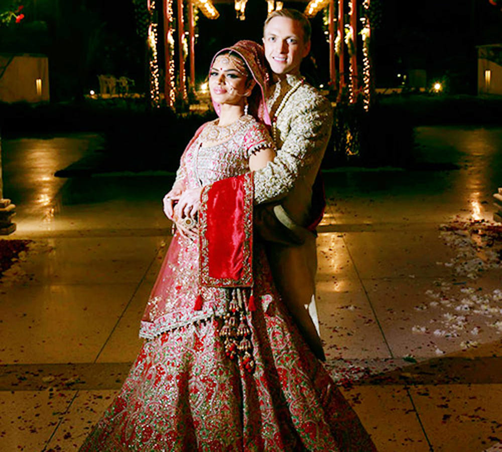 Aashka Goradia and Brent Goble got married in Ahmedabad