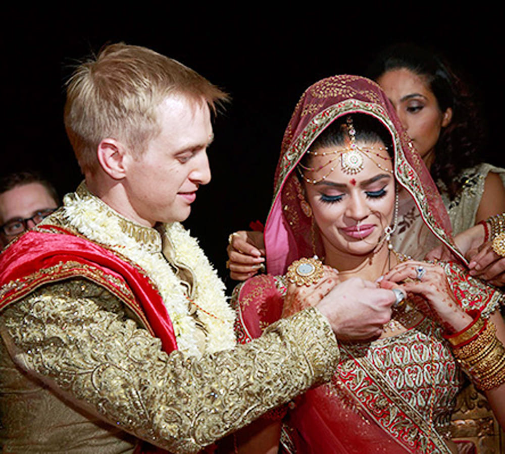 Aashka Goradia and Brent Goble got married in Ahmedabad