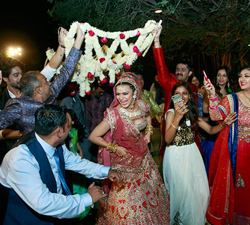 Aashka Goradia and Brent Goble got married in Ahmedabad